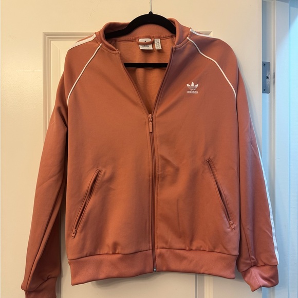 Adidas Coral Hoodie with Logo - Picture 1 of 3